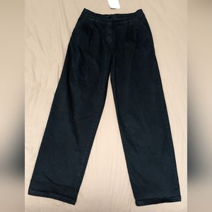 Zara black trousers with elastic waste